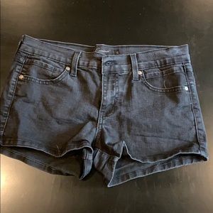 Black Jean Shorts